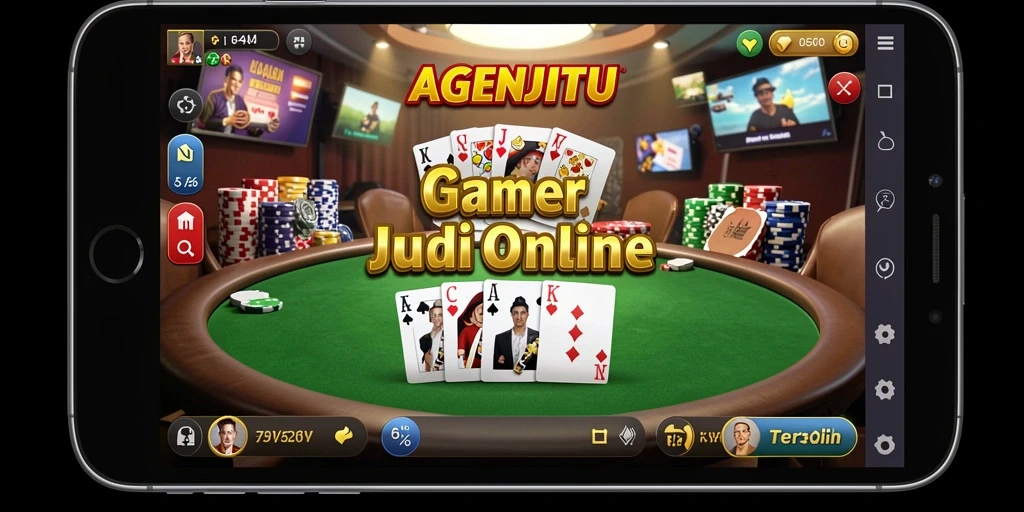 Tampilan grafik menarik saat bermain Poker di AGENJITU.