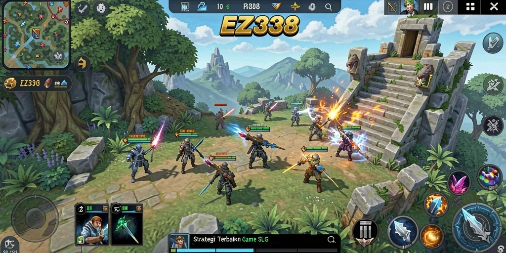 Tampilan gameplay menarik dan mendebarkan dari EZ338.