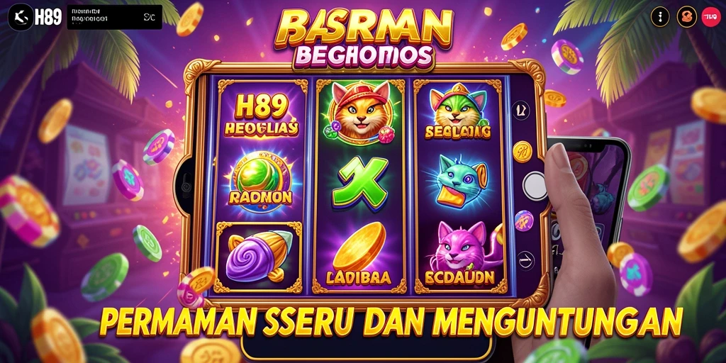 Tangkapan layar H89 menampilkan gameplay slot yang penuh warna dan menarik.