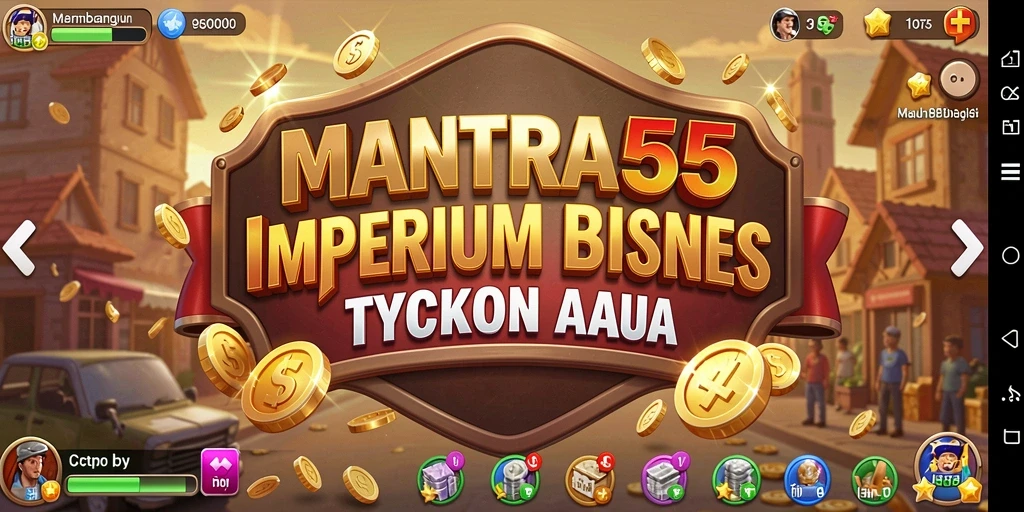 Gameplay menarik MANTRA55 dengan elemen Tycoon yang mendalam.