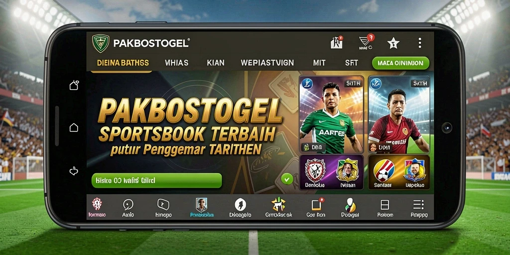 Screenshot utama PAKBOSTOGEL menampilkan interface taruhan yang menarik.