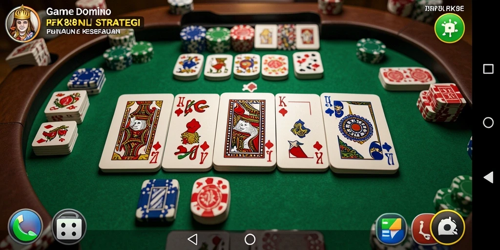 Screenshot gameplay RK88 menampilkan pemain bersaing dalam pertandingan Domino.