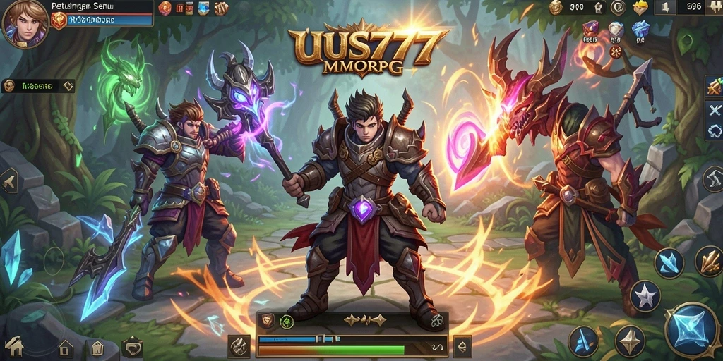 Menampilkan aksi seru dalam petualangan MMORPG UUS777.