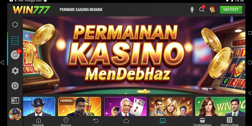 Tampilan menarik dari gameplay <strong>WIN777</strong> yang menggambarkan suasana kasino.
