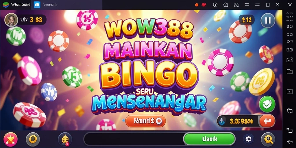 Tampilan gameplay seru pada aplikasi bingo WOW388.