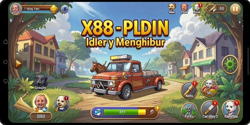 Tangkapan layar gameplay X88 menunjukkan keseruan dalam permainan Idle.